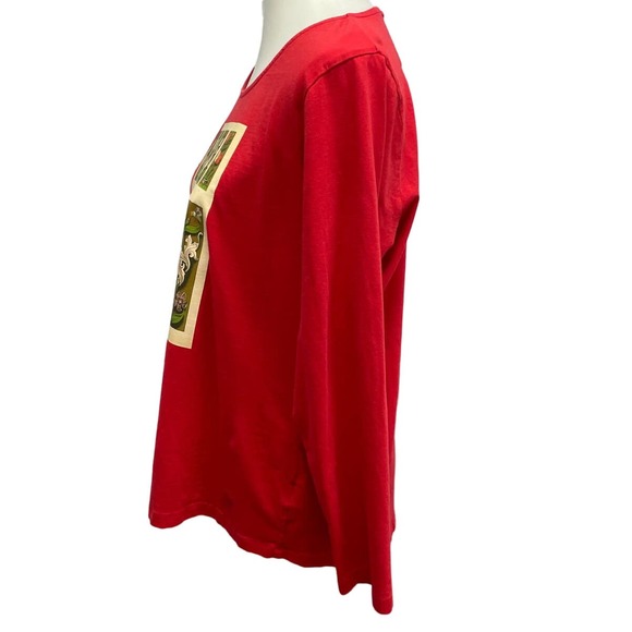 Hand Printed Upcycled Medium Vintage Book Page Flower Butterfly Bee Tee Shirt - Picture 2 of 5